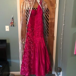 Pink Mermaid Prom Dress